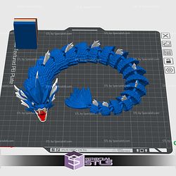 Flexi Realistic Gyrados Color 3D Print