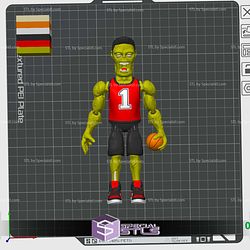 Flexi Zombie Basketball Color 3D Print