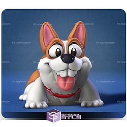 Happy Dogs Corgi Color 3D Print