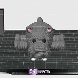 Hippo Crochet Color 3D Print