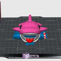 Jeff the Shark Dolphin Color 3D Print