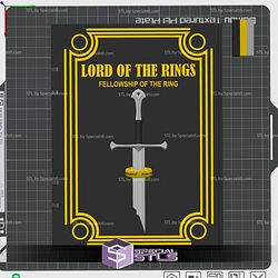 LotR Book Binder Color 3D Print