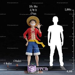 Life Size Monkey D Luffy STL Files