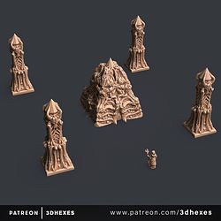 March 2021 3DHexes Miniatures