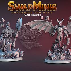 March 2021 Heroes and Beast Miniatures