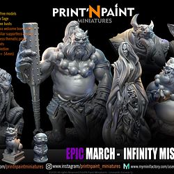 March 2021 Print'N Paint Miniatures