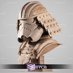 Stormtrooper Samurai Portrait Bust 3D Printer Files
