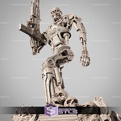 T800 Fire and Skull 3D Printer Files
