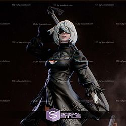 2B And Sword Bust Digital STL Files
