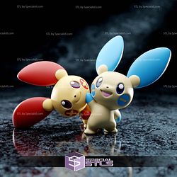Basic Pokemon Collection - Minun and Plusle