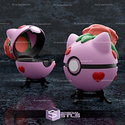 Basic Pokemon Collection - Rose Bulbasaur Pokeball