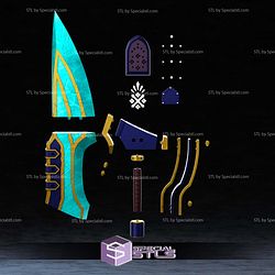 Cosplay STL Files Lunastra Dagger MH