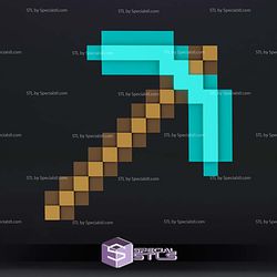 Cosplay STL Files Minecraft Weapons