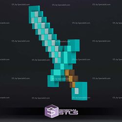 Cosplay STL Files Minecraft Weapons