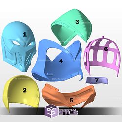 Cosplay STL Files Moon Knight 2099 Rivals Helmet