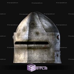 Cosplay STL Files Trench Crusade Sallet Helmet