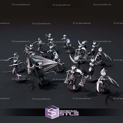 Daemon Damzels Campaign STL Miniatures