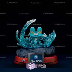 Froakie Diorama Pokemon Digital STL Files