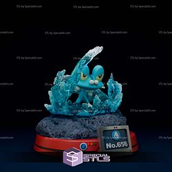 Froakie Diorama Pokemon Digital STL Files