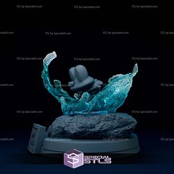 Froakie Diorama Pokemon Digital STL Files