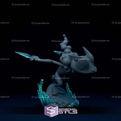 Frogadier Basic Diorama Pokemon Digital STL Files