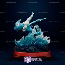 Frogadier Diorama Pokemon Digital STL Files