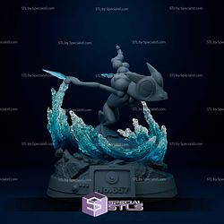 Frogadier Diorama Pokemon Digital STL Files