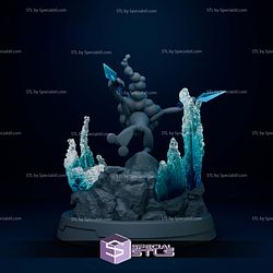 Frogadier Diorama Pokemon Digital STL Files