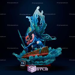 Greninja Diorama Pokemon Digital STL Files