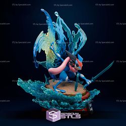 Greninja Diorama Pokemon Digital STL Files