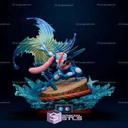 Greninja Diorama Pokemon Digital STL Files