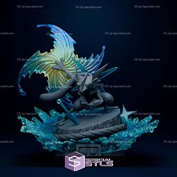 Greninja Diorama Pokemon Digital STL Files