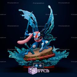 Greninja Diorama Pokemon Digital STL Files