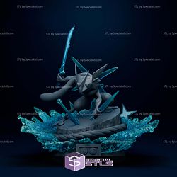 Greninja Diorama Pokemon Digital STL Files