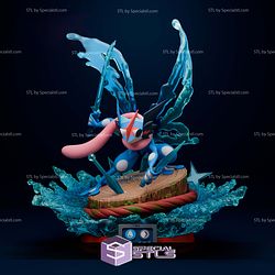 Greninja Diorama Pokemon Digital STL Files