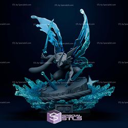 Greninja Diorama Pokemon Digital STL Files
