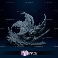Greninja Simple Diorama Pokemon Digital STL Files