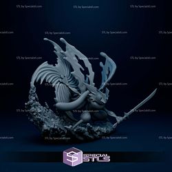 Greninja Simple Diorama Pokemon Digital STL Files