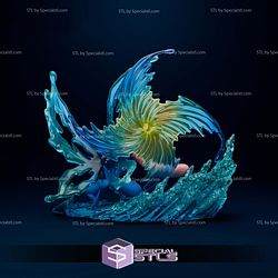 Greninja Simple Diorama Pokemon Digital STL Files