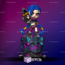Jinx Chibi and Weapon Diorama STL Files