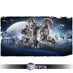 Kraven Space Battleground Campaign STL Miniatures