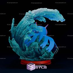Kyogre Pokemon Diorama STL Files