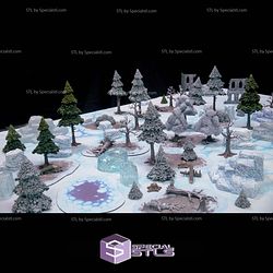Monster Scenery Ice Wilds Campaign STL Miniatures