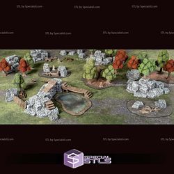 Monster Scenery Tree Hill Campaign STL Miniatures