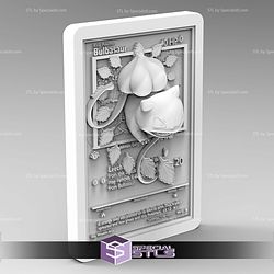 Pokemon 3D Card Collection - Bulbasaur STL
