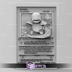 Pokemon 3D Card Collection - Squirtle STL