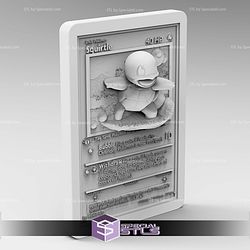 Pokemon 3D Card Collection - Squirtle STL