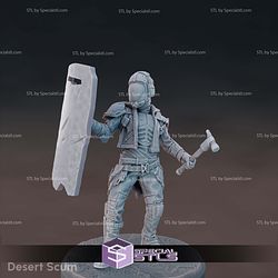 Sci-Fi Colonial Mercenaries STL Miniatures