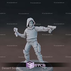 Sci-Fi Colonial Mercenaries STL Miniatures