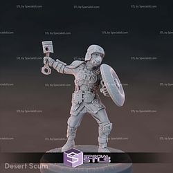 Sci-Fi Colonial Mercenaries STL Miniatures